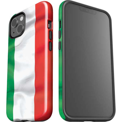 Italy Flag iPhone 14 Plus Impact Case